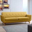 Ver imagem 2 de Sofá 4 Lugares Sala de Estar Miami 2,60M D02 Veludo Mostarda C-279 - LyAM Decor