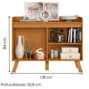 Ver imagem 5 de Buffet Aparador 4 Portas 108 Cm 2003207 Cinamomo Grafite Armoveis