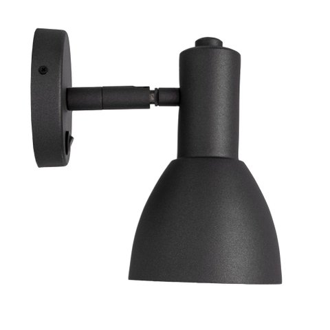 ARANDELA ROMA DE CABECEIRA COM INTERRUPTOR COR CINZA GRAFITE