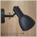 Ver imagem 2 de ARANDELA ROMA DE CABECEIRA COM INTERRUPTOR COR CINZA GRAFITE