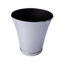 Ver imagem 1 de Vaso Planta Cachepô Redondo Decorativo Anti Dengue 3,5L:Cromado
