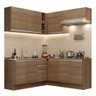 Armário de Cozinha Completa de Canto 349cm Rustic Glamy Madesa 03 - 3