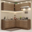 Ver imagem 1 de Armário de Cozinha Completa de Canto 349cm Rustic Glamy Madesa 03