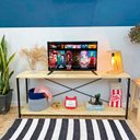 Ver imagem 1 de Rack de Tv Style Square Natural e Preto