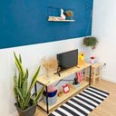 Ver imagem 2 de Rack de Tv Style Square Natural e Preto