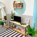 Ver imagem 3 de Rack de Tv Style Square Natural e Preto