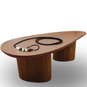 Ver imagem 4 de Mesa Bean de Centro Sala Organica Duo 100x60cm Modelar Art Mesa de Centro