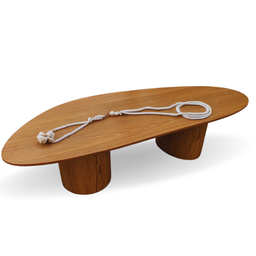 Mesa Bean de Centro Sala Organica Duo 100x60cm Modelar Art Mesa de Centro - 1