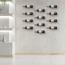 Ver imagem 3 de Kit 20 Un Adega Parede P Garrafa Vinho Aço Preto Industrial