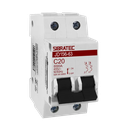 Ver imagem 1 de Disjuntor Bipolar 20a 6ka Curva C - Sibratec