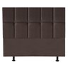 Cabeceira Cama Box Queem Estofada Poliana 160 Cm Suede:marrom - 1