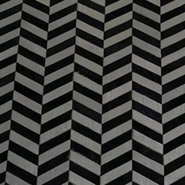 Tapete Kromática Costurado Preto e Branco 1,50x2,10 M - 2