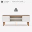 Ver imagem 4 de Rack Cava 136cm com Prateleira para TV até 60" Byhouse