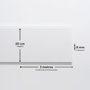 Ver imagem 2 de Kit com 72m² de Forro de Pvc Duplo Frisado 8mm X 20cm X 3m Belplast