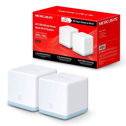 Roteador Wireless Mercusys Halo S12 Ac1200 Mesh (pack 2 Unidades)