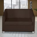 Ver imagem 2 de Kit Poltrona Namoradeira e 2 Poltronas Decorativa 68 Cm Tilla Marrom - Mafer
