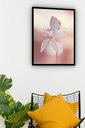 Ver imagem 2 de Quadro Decorativo Borboleta Flor Branca - 70x50cm:moldura Branca