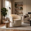 Ver imagem 6 de Poltrona Decorativa Organica Base Fixa Veludo Bege Mpassos