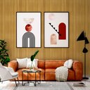 Ver imagem 1 de Papel de Parede Madeira Ripada MDF Natural - Várias Cores - Freijó