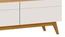 Ver imagem 4 de Rack Classic 3 Gavetas 2.2 Off White com Nature - Imcal Móveis