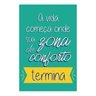 Quadro Placa Decorativa - Zona de Conforto - 1