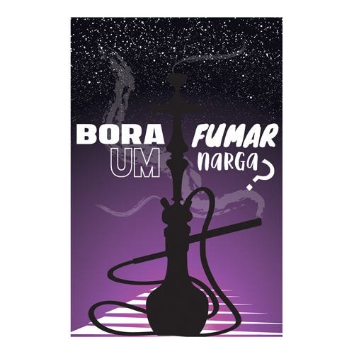 Kit 6 Quadro Placa Decorativa Narguile Narga Hookah Shisha - 8