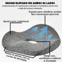 Ver imagem 4 de Almofada Ortopedica Ergonomica Cadeira Coccix Lombar Coluna Postural Alivia Dores Casa Escritorio Ca