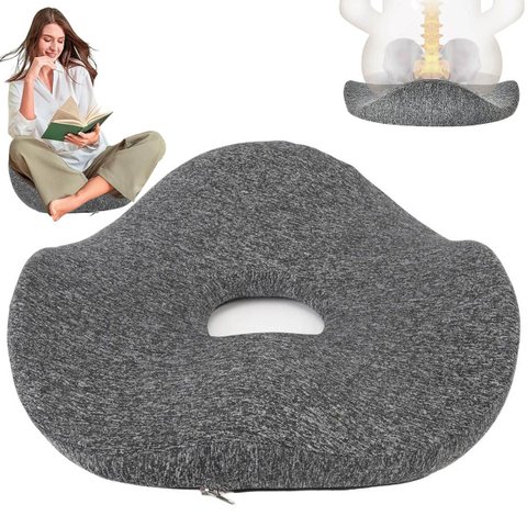 Almofada Ortopedica Ergonomica Cadeira Coccix Lombar Coluna Postural Alivia Dores Casa Escritorio Ca