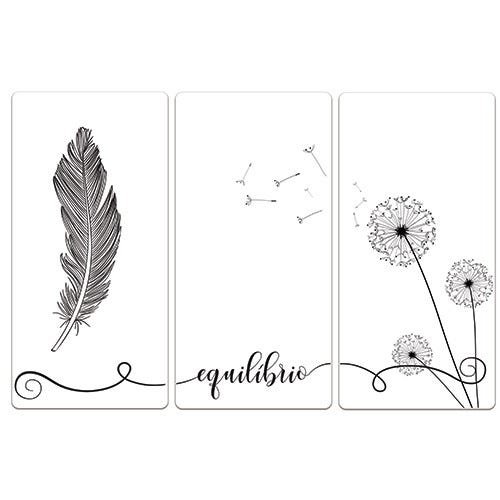Quadros Placas Decorativas Escolha o Seu!!! Nome do Desenho:Pena - 1