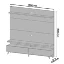 Ver imagem 5 de Home Theater Boss 1.8 Nature com Off White - Imcal Móveis