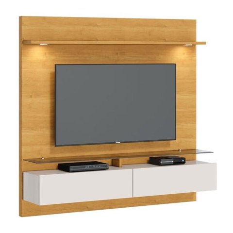 Home Suspenso Vidratto 180cm Nature com Off White - Imcal Móveis
