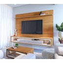 Ver imagem 2 de Home Suspenso Ópera 180cm Nature com Off White - Imcal Móveis