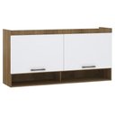Ver imagem 1 de Armário Aéreo Ponte Modulado 165cm Delphi Avelã/branco L01 - Mpozenato