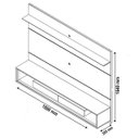 Ver imagem 5 de Home Suspenso Ópera 180cm Off White com Nature - Imcal Móveis