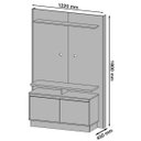 Ver imagem 6 de Home Theater Fit Nature com Off White - Imcal Móveis