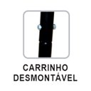 Ver imagem 2 de Churrasqueira Espetinho Carrinho 1 Grelha 3 Espeto 83x44x30 Duralar F011FOM
