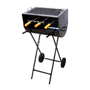 Churrasqueira Espetinho Carrinho 1 Grelha 3 Espeto 83x44x30 Duralar F011FOM