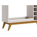 Ver imagem 4 de Aparador Classic Adega 12 Garrafas e 2 Gavetas MDF Nature com Off White