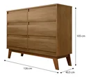 Ver imagem 4 de Cômoda para Quarto Londres com 6 Gavetas - Branco