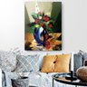 Quadro Decorativo Canvas Vaso Azul Vidro 136x86cm - 1
