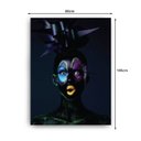 Ver imagem 3 de Quadro Decorativo Canvas Negra Batom Amarelo 136x86cm