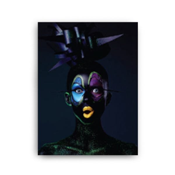 Quadro Decorativo Canvas Negra Batom Amarelo 136x86cm - 2
