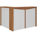 Ver imagem 1 de Balcão de Atendimento para Recepção em L Unik A02 Freijó Branco - Lyam Decor
