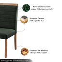 Ver imagem 3 de Kit 4 Cadeiras Decorativas Sala de Jantar Luxo Sueli Facto Verde - Mozzelar