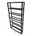 Ver imagem 3 de Adega Suspensa Estilo Industrial Parede Vinho