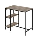 Ver imagem 1 de Mesa Bistrô 100x60x92cm C-02banquetas Tub Tucjbi1060.2b Carvalho Est.preta Carvalho - Est.preta