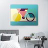 Quadro Decorativo Canvas De Bicicleta Colorida 86x136cm - 1