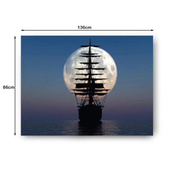 Quadro Decorativo Canvas Navio Caravelas 86x136cm - 3