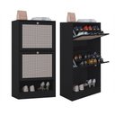 Ver imagem 2 de Kit 2 Sapateiras Tropical 2 Portas Multiuso Vertical Poquema