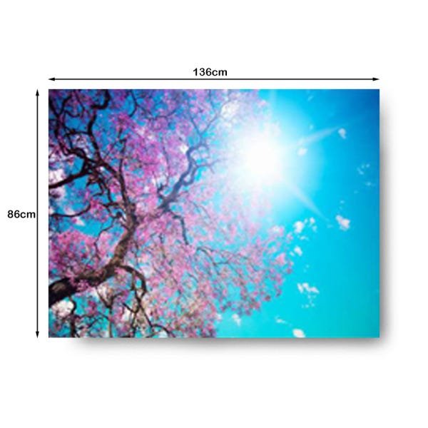 Quadro Decorativo Canvas Folhas Lilás 86x136cm - 3